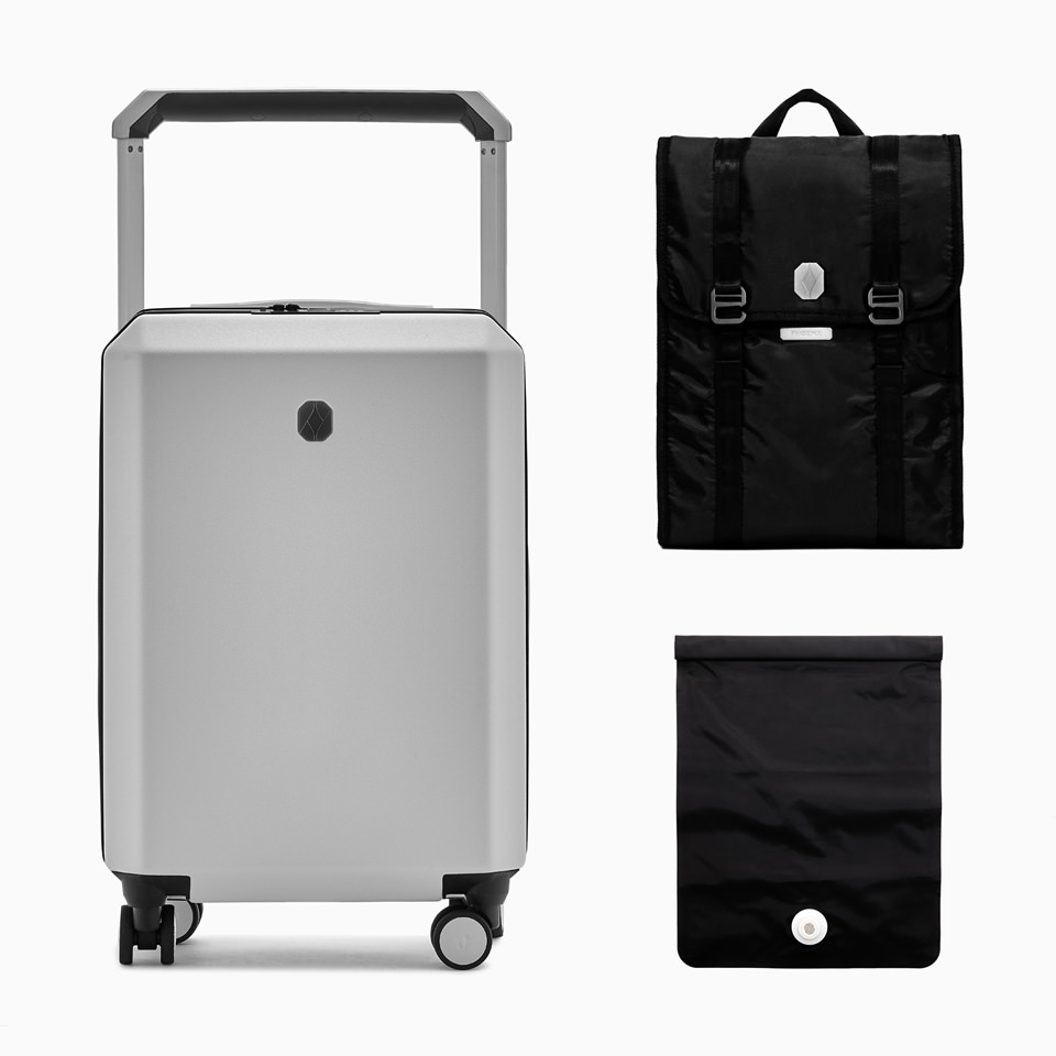 PHOENX: PHOENX Tela 40 Cabin Luggage Travel Kit Peak White
